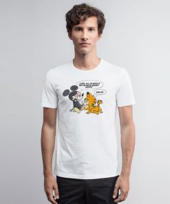 Mickey Mouse Fuck Off Garfield T Shirt