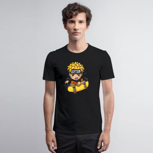 Naruto Skateboarding Cartoon T Shirt