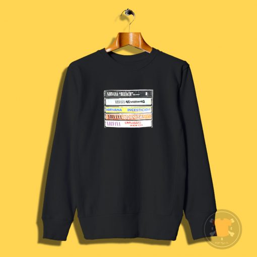 Nirvana Album Cassettes Sweatshirt