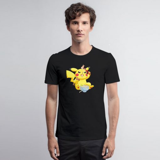 Pikachu Eating Ramen T Shirt