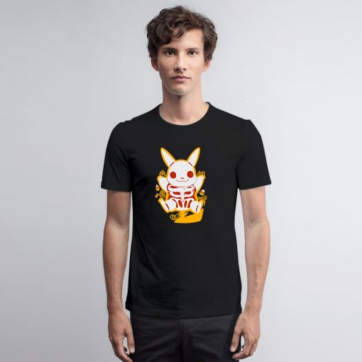 Pokemon Pikachu Skeleton T Shirt