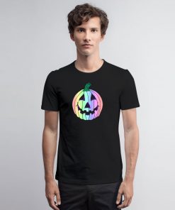 Rainbow Pastel Jack O Lantern T Shirt