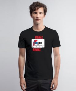 Rebel Rebel Bowie Mixtape Retro Music T Shirt