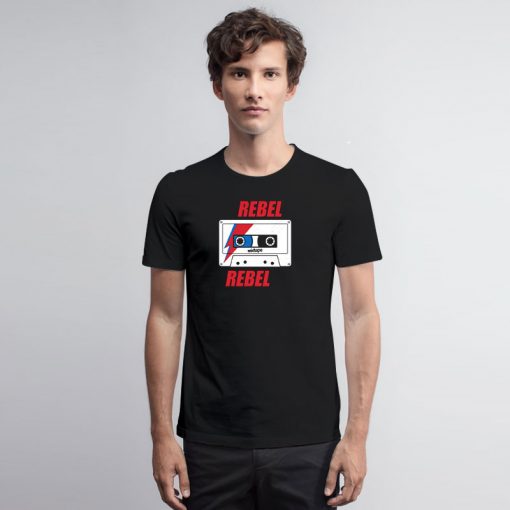 Rebel Rebel Bowie Mixtape Retro Music T Shirt