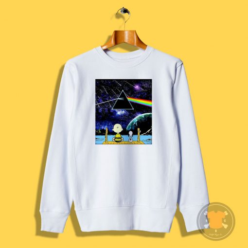 Snoopy and Charlie Brown Pink Floyd Sweatshirt