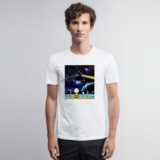 Snoopy and Charlie Brown Pink Floyd T Shirt