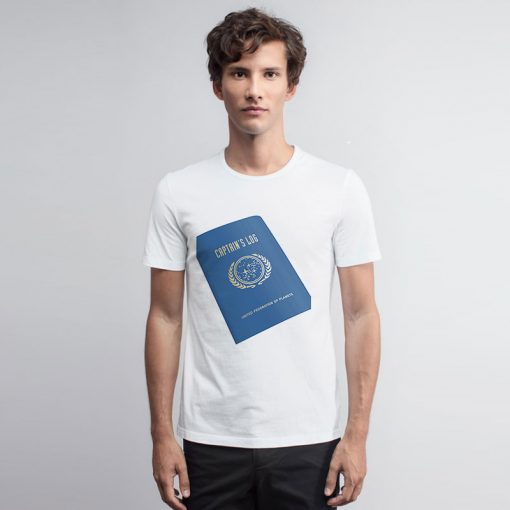 Star Trek Captains Log Pocket Notebook T Shirt