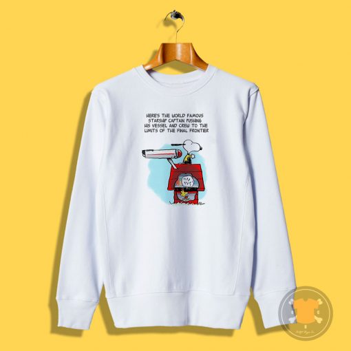 Star Trek Snoopy And Woodstock Sweatshirt