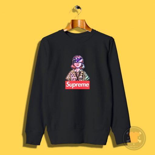 Stranger Things Supreme Eleven Blindfold Sweatshirt