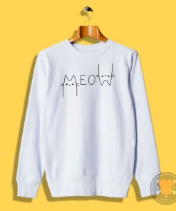 Street Letter MEOW Cat Sweatshirt