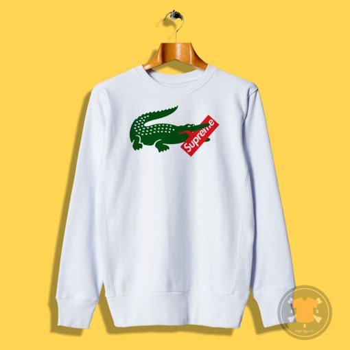 Supreme X Lacoste Collab Sweatshirt