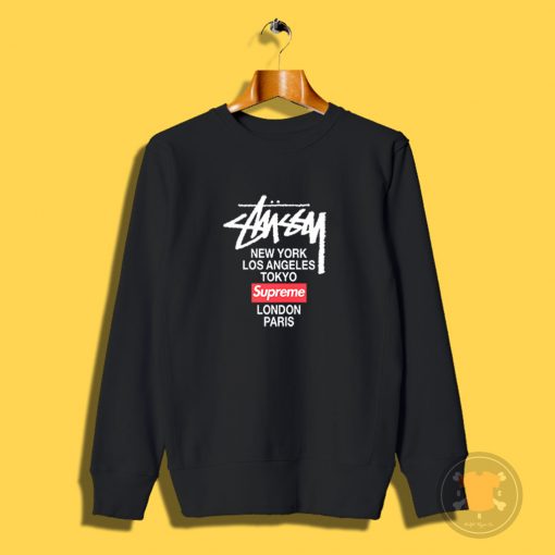 Supreme x Stussy Collab Sweatshirt