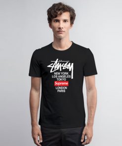 Supreme x Stussy Collab T Shirt