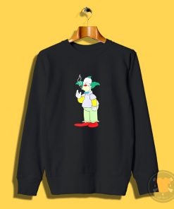 The Simpsons Krusty Clown Smoking Sweatshirt