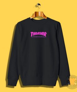 Thrasher Pink Flame Sweatshirt