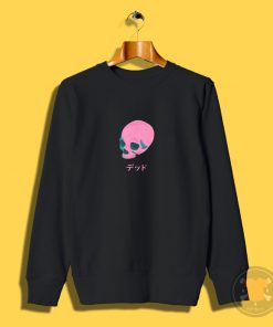 Vaporwave Pink Skull Sweatshirt