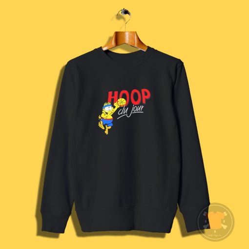 Vintage Garfield HOOP DU JOUR Black Sweatshirt