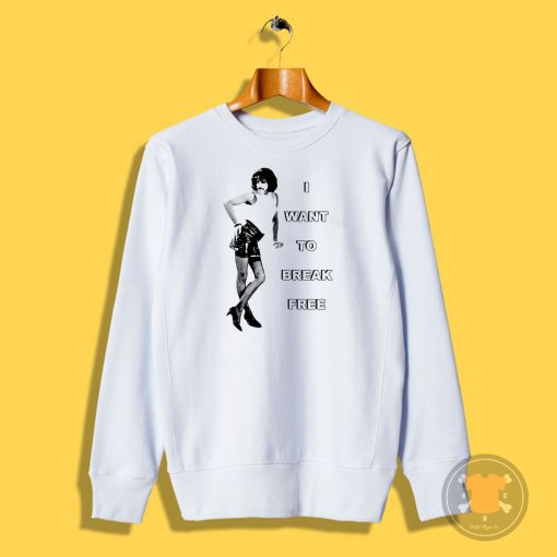 Vintage I Want To Break Freddie Mercury Queen Sweatshirt