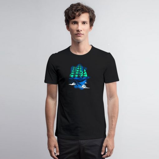 Whale sailboat T Shirt