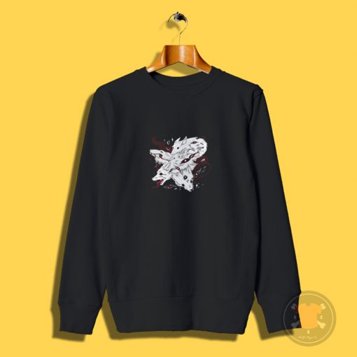 Wild Wolf Dogs With Goth Eyes Sweatshirt