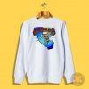 grateful dead surfing skeleton Sweatshirt