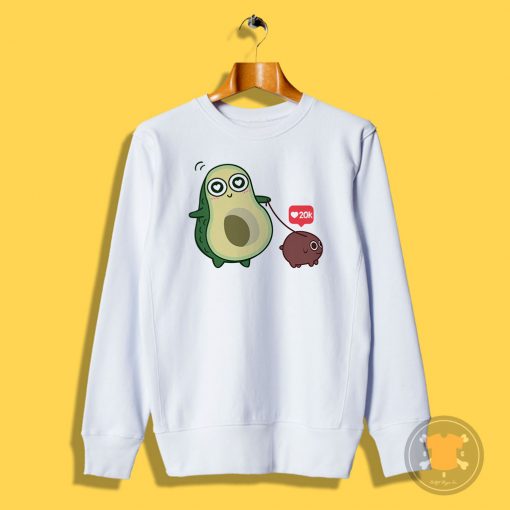 kawaii Avocado Dog Sweatshirt