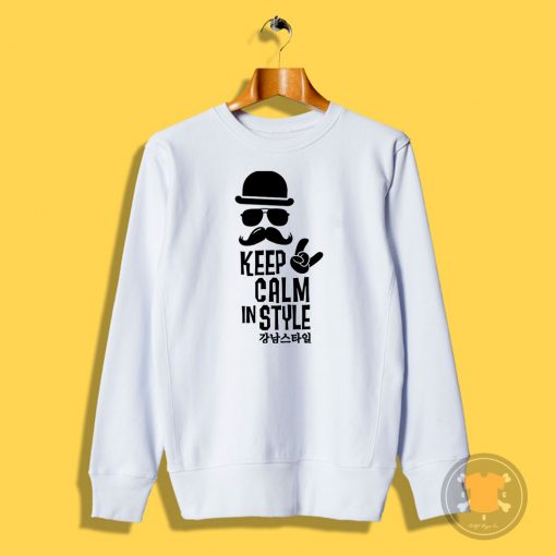 keep calm like a geek moustache boss Sweatshirt