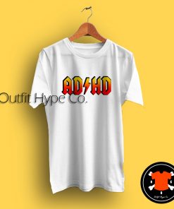 ADHD ACDC Parody Logo T Shirt