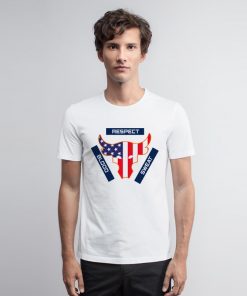 Blood Rescept USA Flag T Shirt