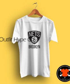 Brooklyn Nets Logo White T Shirt