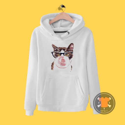 Bubble Gum Cat Hoodie