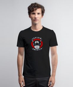 Captain America Face T Shirt