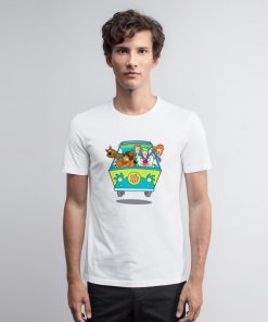 Cartoon Bus Dog T Shirt