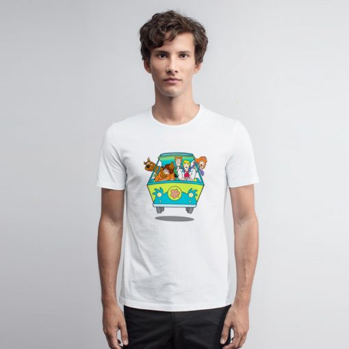 Cartoon Bus Dog T Shirt