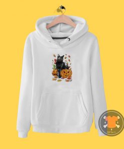 Cat Leaves and Pumpkins Hoodie