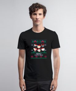 Cat ugly Christmas T Shirt