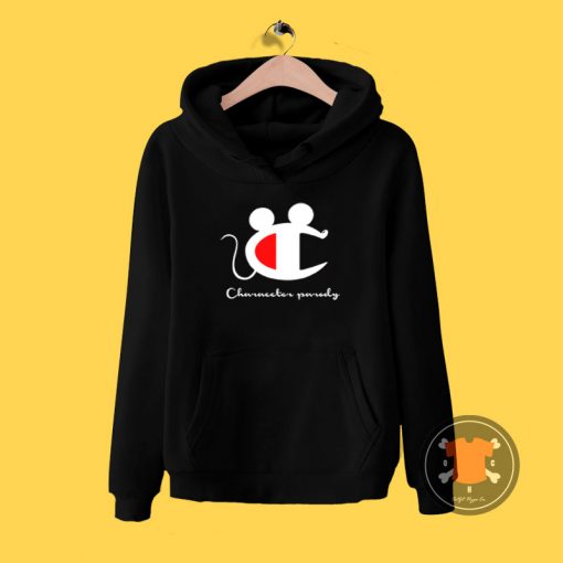 Champion Mickey Mouse Logo Parody Hoodie