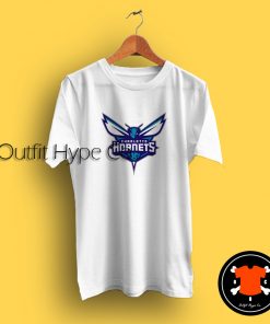 Charlotte Hornets Logo White T Shirt