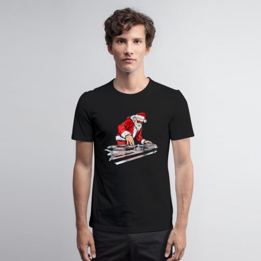 DJ Santa Christmas T Shirt