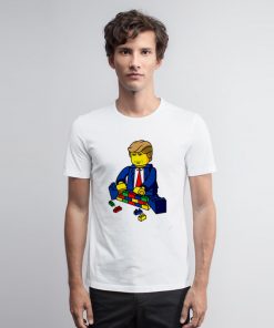 DONALD TRUMP LEGO BUILD A WALL T Shirt