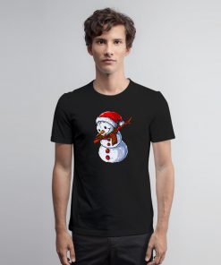 Dabbing Snowman Christmas T Shirt