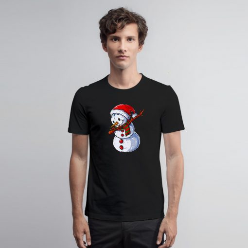 Dabbing Snowman Christmas T Shirt