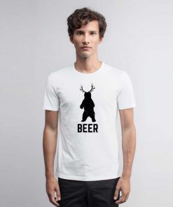 Deer Antlers Bear Beer T Shirt