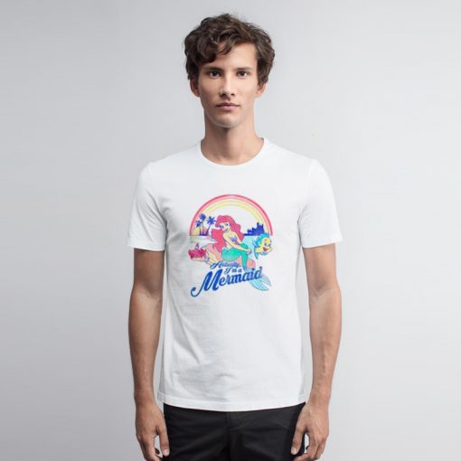 Disney Little Mermaid Pastel Rainbow T Shirt