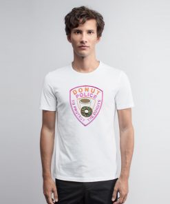 Dunkin Donut Police White T Shirt