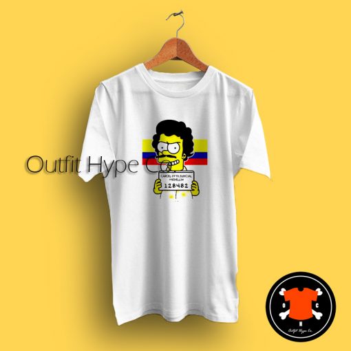 Esco Bart Simpson Bootleg White T Shirt