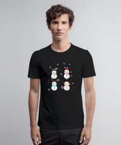 Funny Christmas Snowman Squad T Shirt