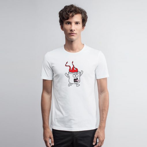 Funny Flaming Marshmallow T Shirt