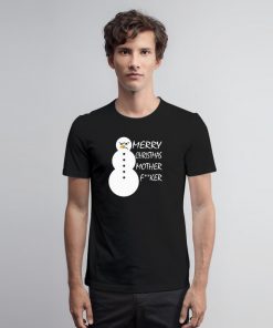 Funny Rude Snowman Christmas T Shirt