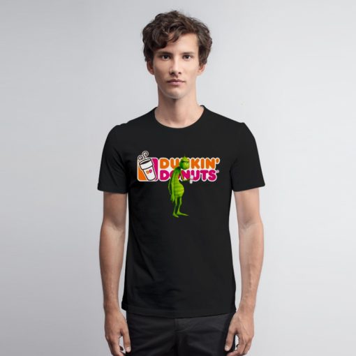 Grinch drinking Dunkin Donuts1 T Shirt